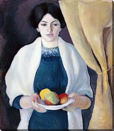 Портрет с яблоками