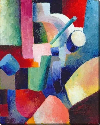 Картина Цветная композиция форм, 1914