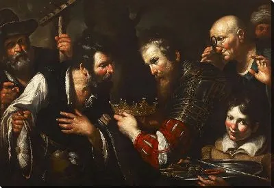 Александр Македонский восстанавливает трон, узурпированный Абдоломино