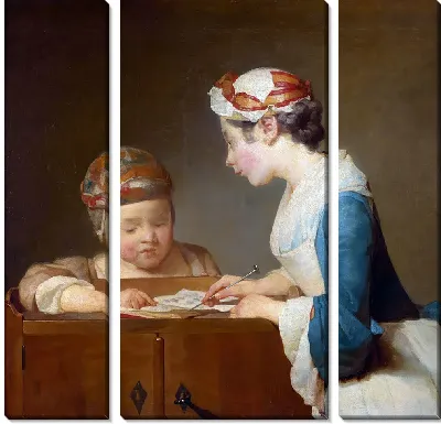 Картина Молодая школьная учительница