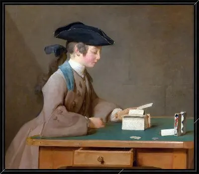 Картина Карточный домик (Портрет Жана-Александра Ле Нуара)