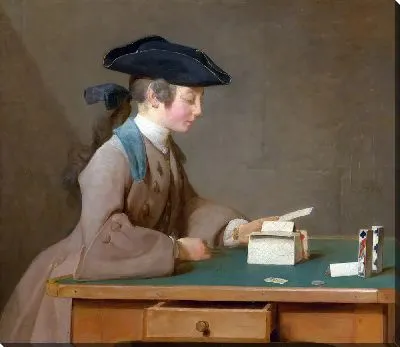 Картина Карточный домик (Портрет Жана-Александра Ле Нуара)