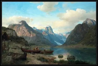 Горное озеро (Mountain lake) №6