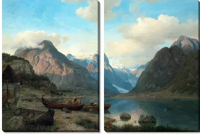 Горное озеро (Mountain lake) №6