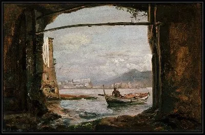 Вид из грота близ Позиллипо