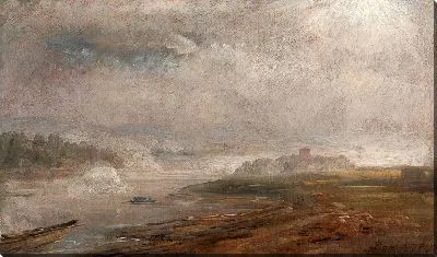 Картина Эльба туманным утром