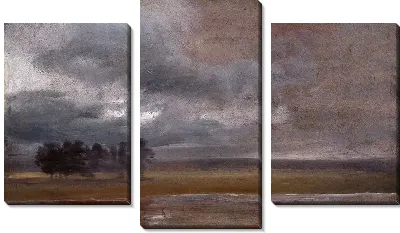 Картина Эльба под дождем