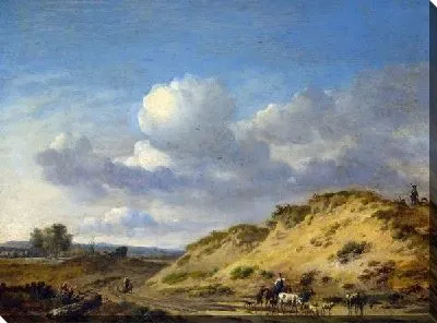 Картина Холмистый пейзаж (The hilly landscape)
