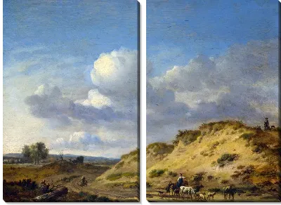 Холмистый пейзаж (The hilly landscape)