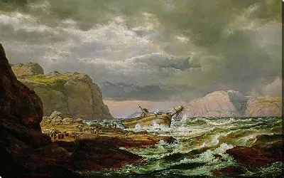 Картина Кораблекрушение у берегов Норвегии