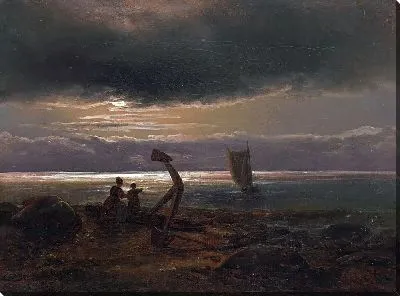 Картина Мать и дитя у моря