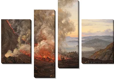 Картина Извержение вулкана Везувий