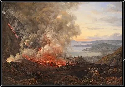 Извержение вулкана Везувий