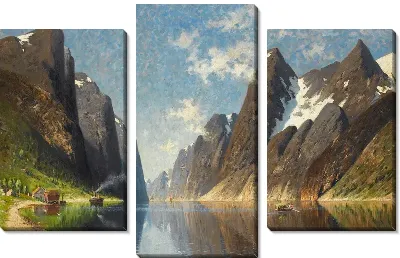 Картина Горное озеро (Mountain lake) №7