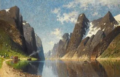 Картина Горное озеро (Mountain lake) №7
