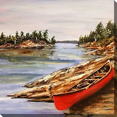 Картина Берег озера (The shore of the lake) №4