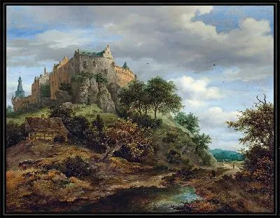 Вид на замок Бентхайм