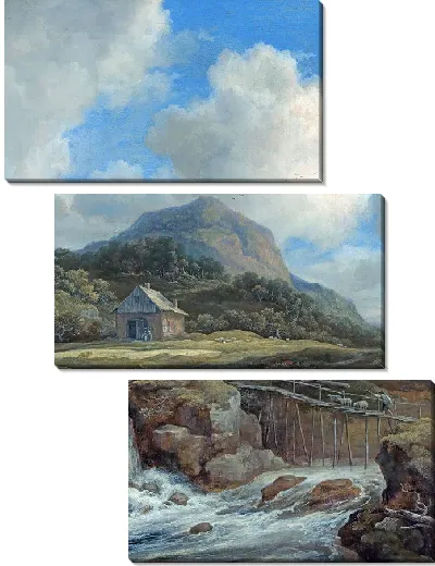 Картина Горный поток