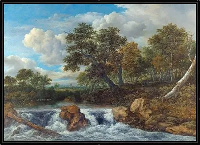Картина Пейзаж с водопадом