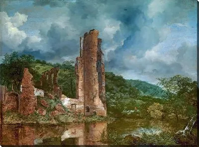 Картина Пейзаж с руинами замка Эгмонд