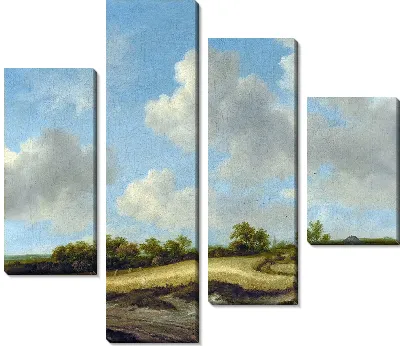 Картина Пейзаж с пшеничным полем