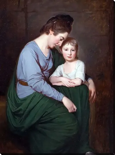 Картина Энн Уилсон (урожденная Харрисон) и ее дочь Сибилл