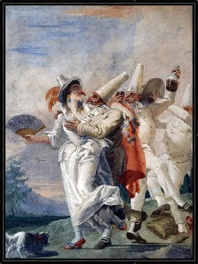 Картина Влюбленный Панчинелло