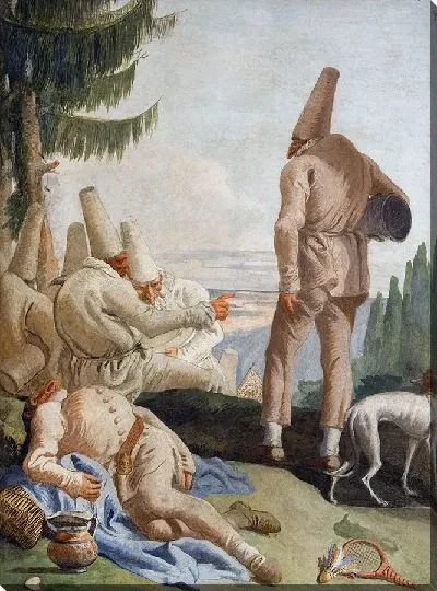 Картина Отъезд Панчинеллы