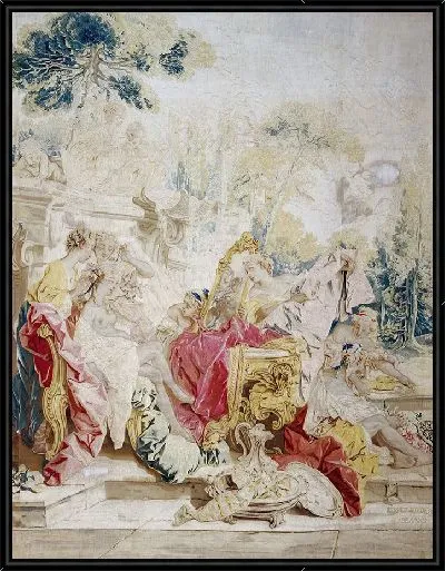 Картина «Туалет Психеи» из серии гобеленов «История Психеи»