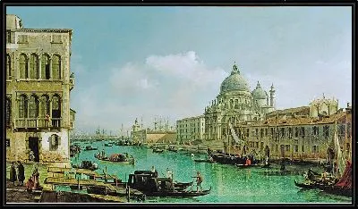 Картина Вид на Гранд-канал и Догану