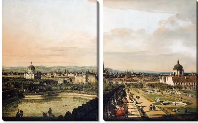 Картина Вид на Вену из дворца Бельведер