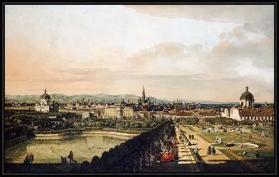 Вид на Вену из дворца Бельведер