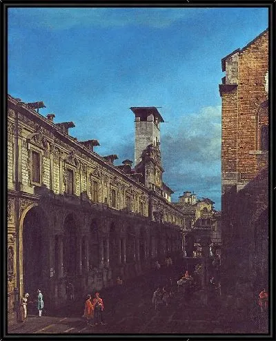 Картина Палаццо деи Джуреконсульти и Бролетто в Милане