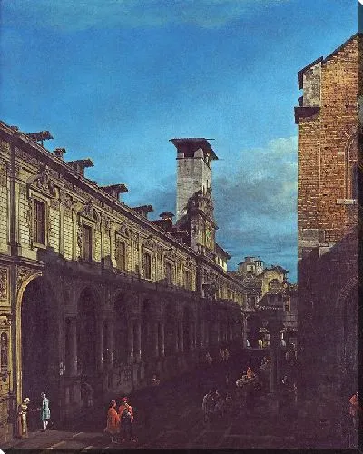 Картина Палаццо деи Джуреконсульти и Бролетто в Милане