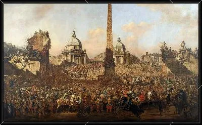 Картина Въезд Ежи Оссолинского в Рим в 1633 году