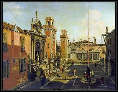 Картина Вход в Арсенал, Венеция