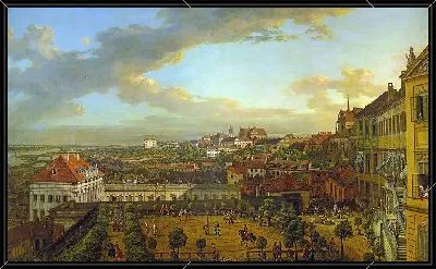 Вид на Варшаву с террасы Королевского замка