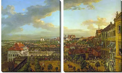 Вид на Варшаву с террасы Королевского замка