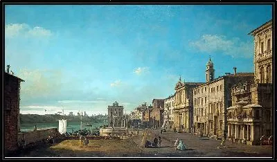 Картина Вид на Виа ди Рипетта в Риме