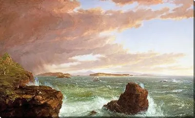 Картина Вид на залив Френчмен с острова Маунт-Дезерт после шквала