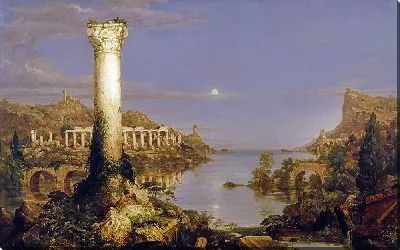 Картина Путь к запустению империи