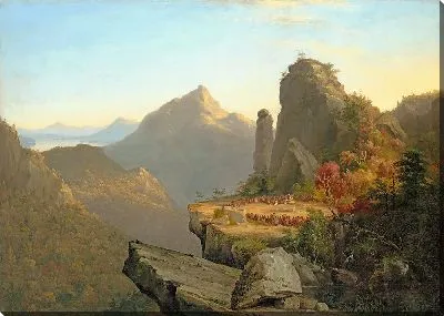 Картина Сцена из «Последнего из могикан», Кора, преклонившая колени у ног Таменунда