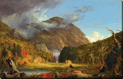 Картина Вид на горный перевал, называемый Нотч-оф-Уайт-Маунтинс (Кроуфорд-Нотч)