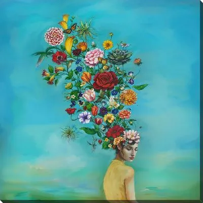 Картина маслом Полет цветов