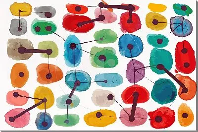 Картина маслом Абстракция цвета №201