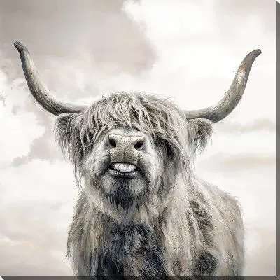 Картина маслом Зубастый бык