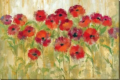 Картина маслом Поле алых маков №6