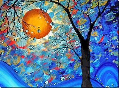 Картина маслом Яркое Солнце №5