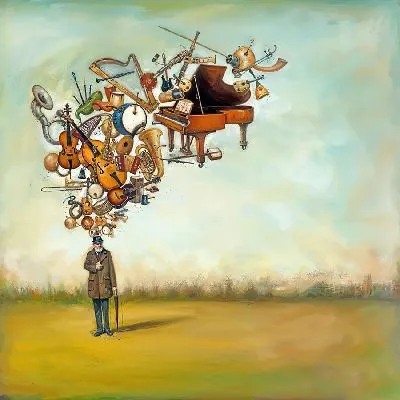 Плакат Музыка в голове