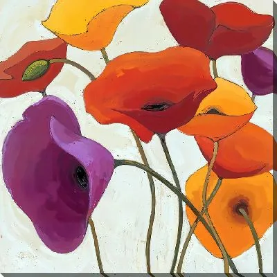 Картина маслом Оранжевые цветы №78